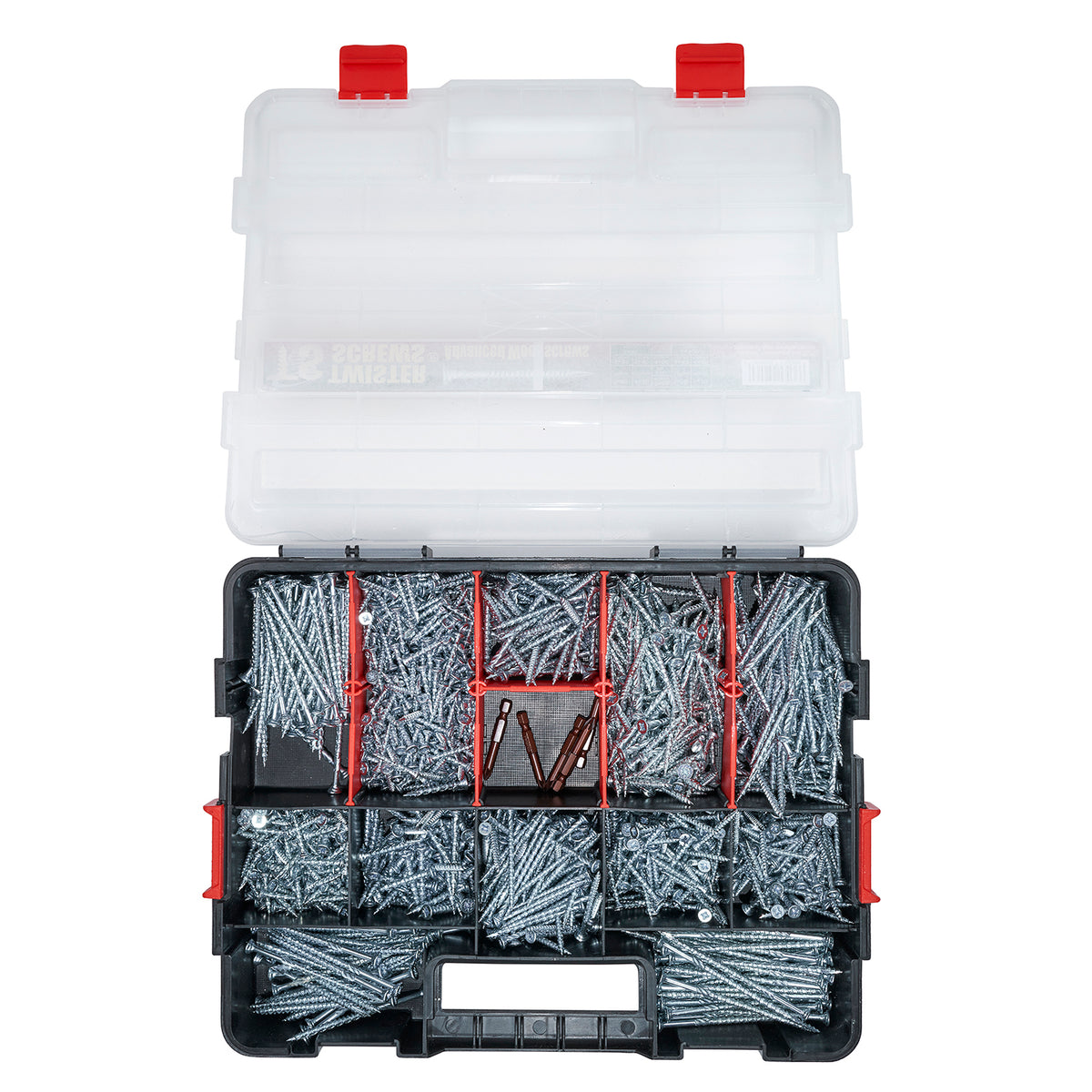 Twister Screws MultiBox 1,280 Piece Zinc-Coated Wood Screws