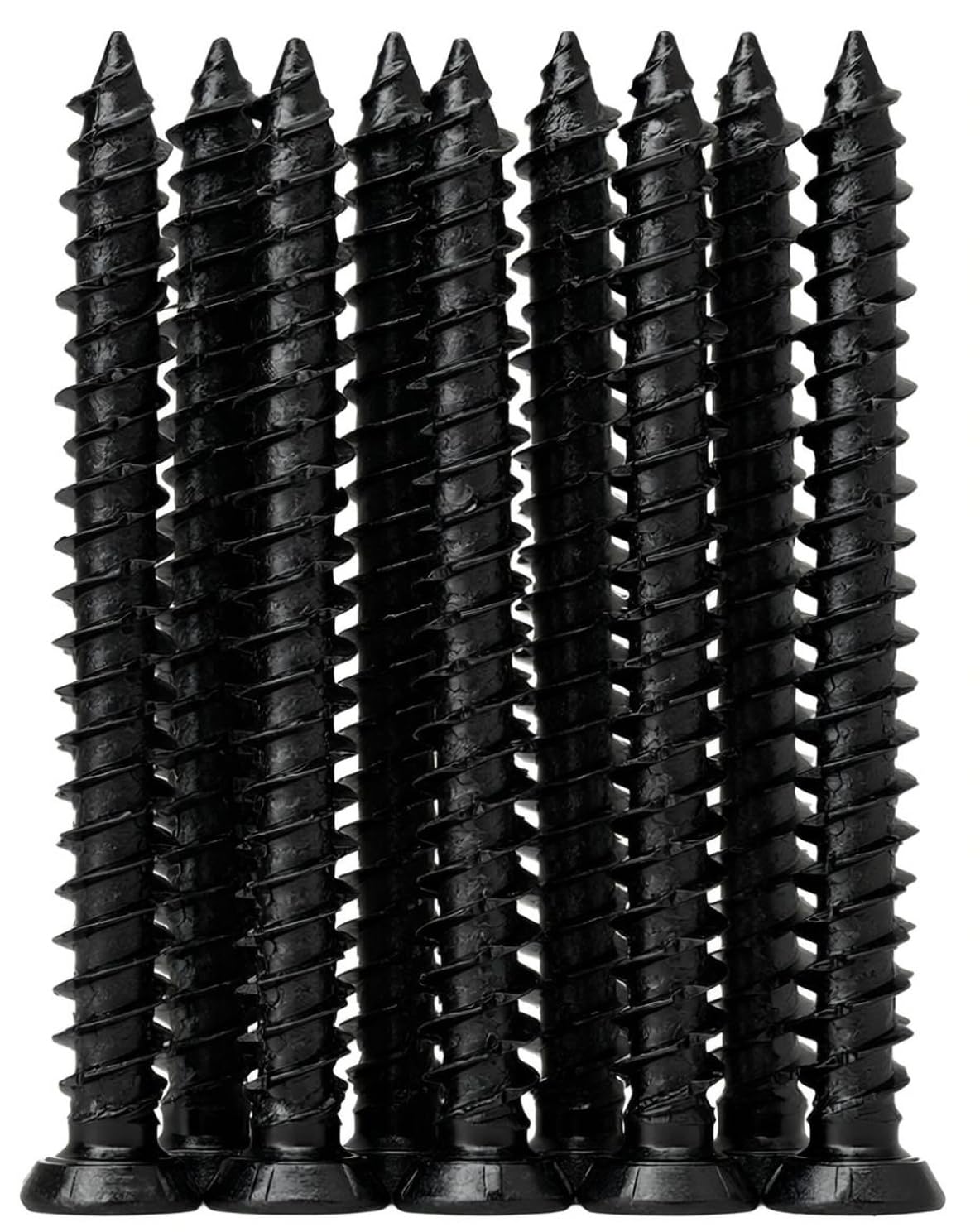 Twister Screws - Black Ruspert-Coated Concrete screws, Ultimate Corrosion Resistance, Countersunk, Easy Installation, Free Torx T30 Bit Included